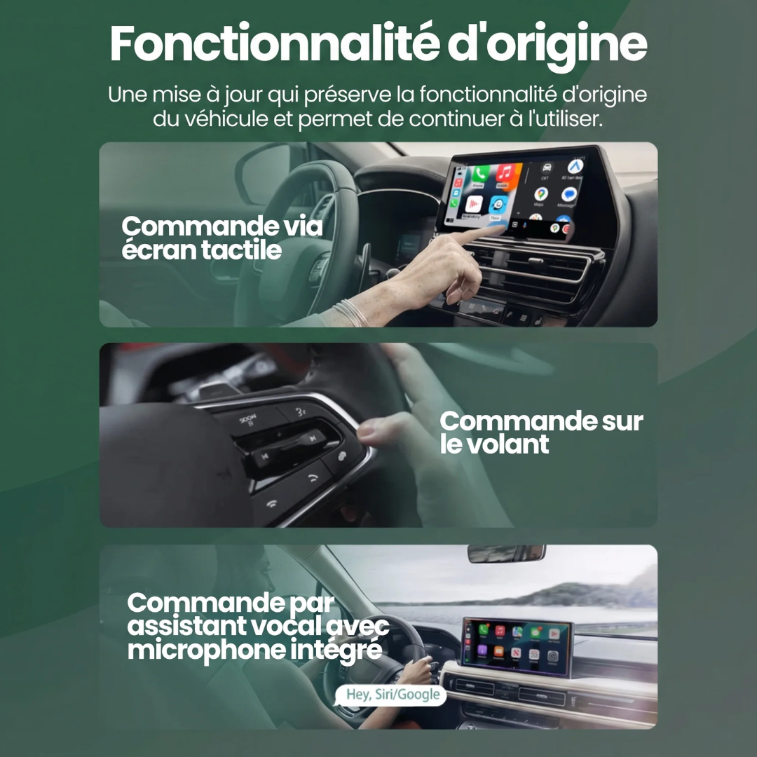 Mini Cube Connecteur CarPlay & Android Auto