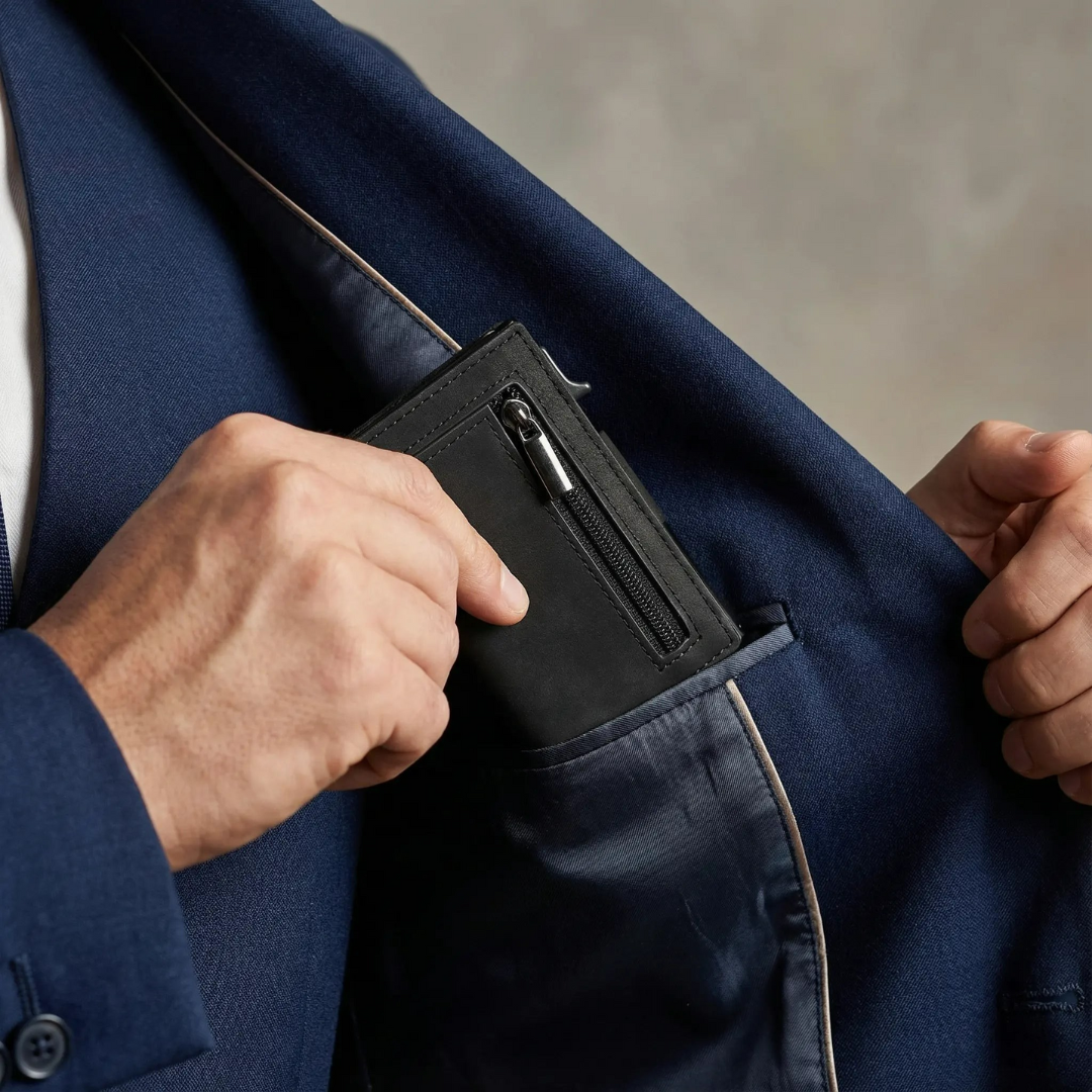 Kompakte, sichere RFID-Brieftasche