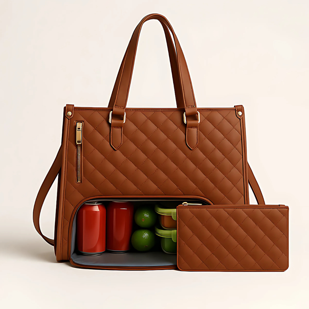 3-in-1 Damenhandtasche mit Laptop