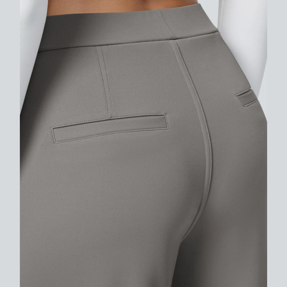 Pantalon large taille haute femme