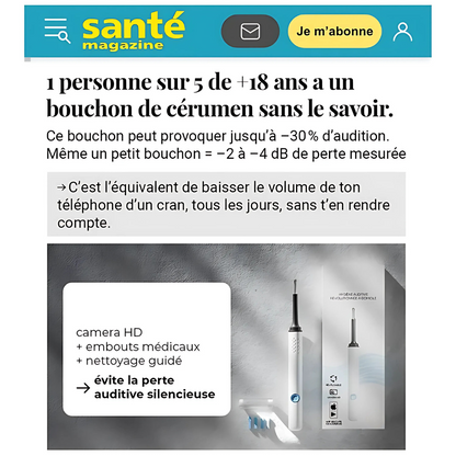 Kit Nettoyage Oreilles avec Caméra HD
