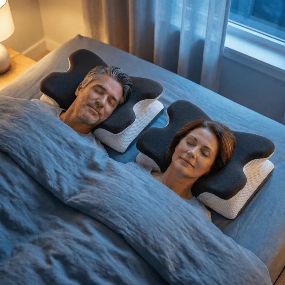 Oreiller cervical ajustable pour soulagement de la douleur