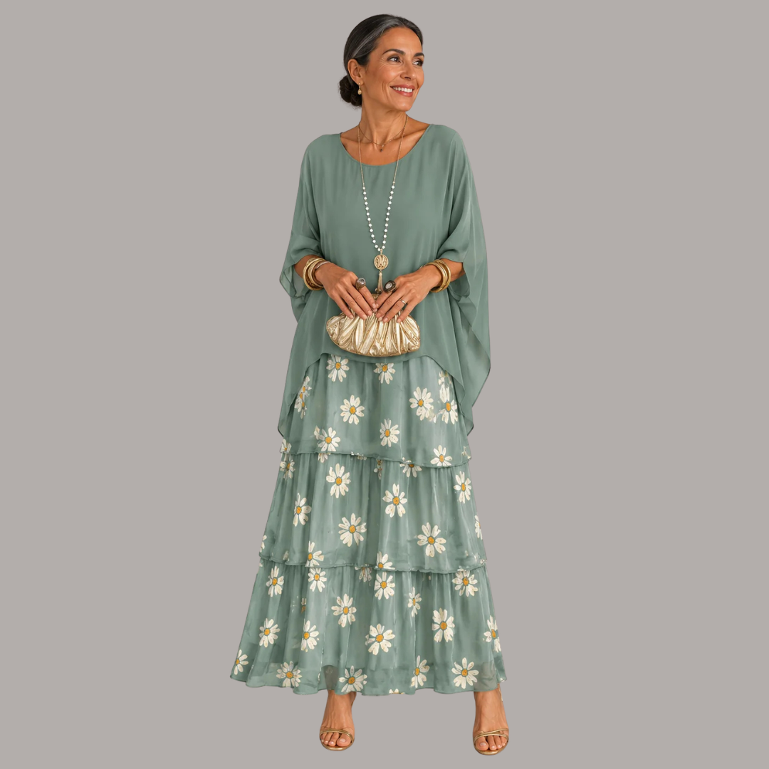 Elegantes und bequemes, fließendes langes Kleid für Damen