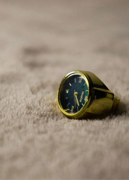 Bague Montre - Jade Noble