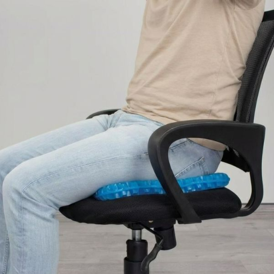 Ergonomisches Sitzkissen aus atmungsaktivem Gel