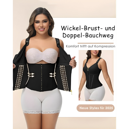 Corset en latex avec fermeture éclair