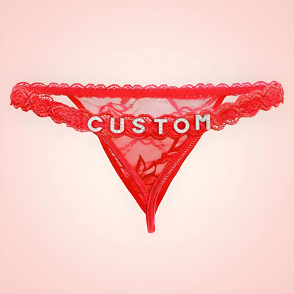 String Dentelle Personnalisé avec Prénom ou Message