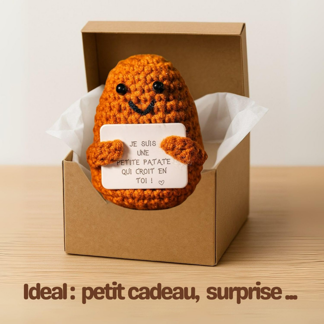 Kleiner dekorativer Begleiter mit positiver Botschaft