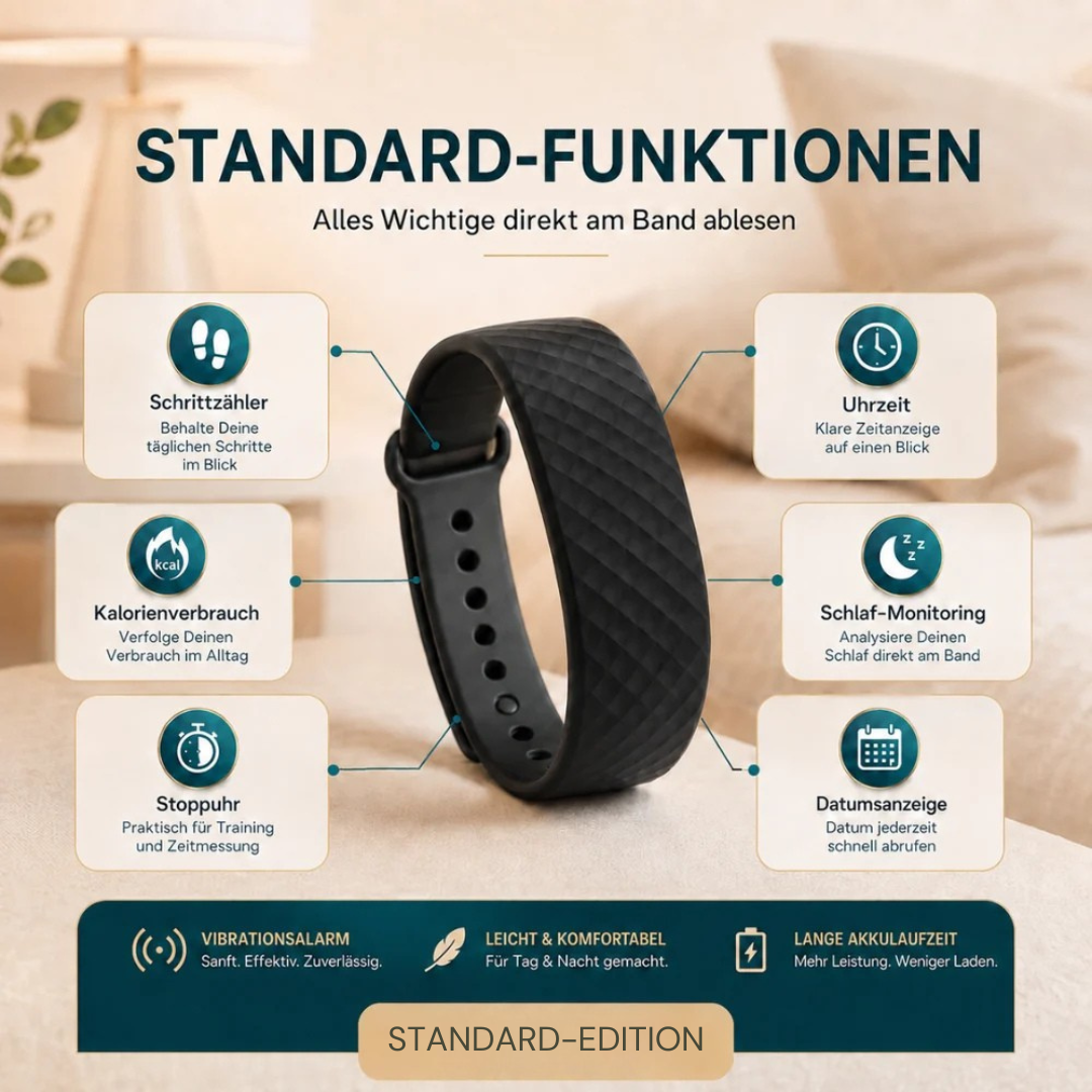 Intelligentes Armband mit Vibrationswecker