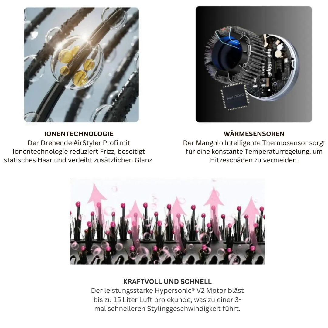 Brosse soufflante rotative