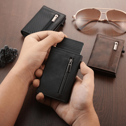 Elegante, kompakte RFID-Brieftasche