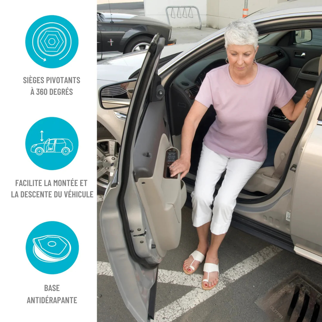 Coussin Pivotant 360° pour Voiture