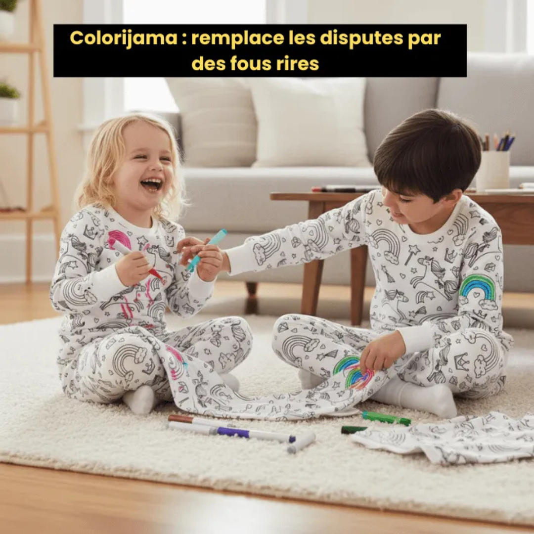 Ausmalbarer Pyjama für Kinder