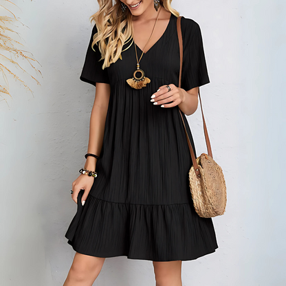 Robe fluide flatteuse pour le ventre