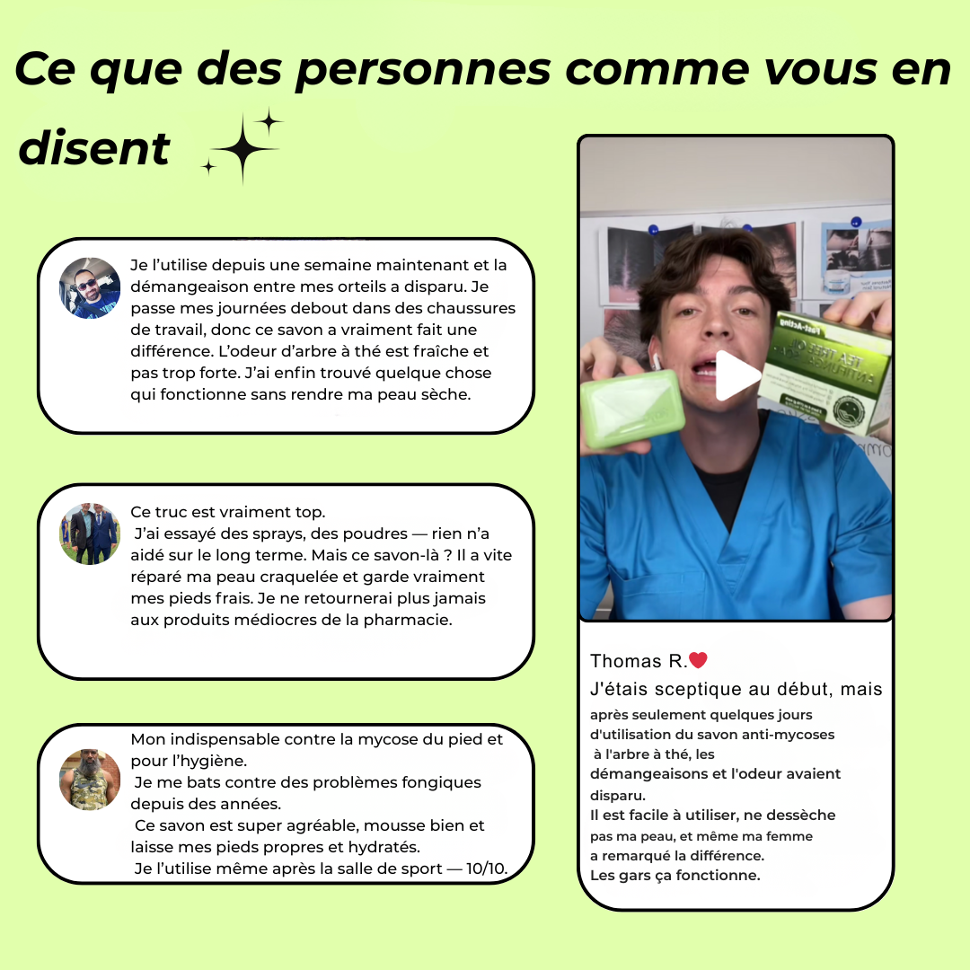 Savon Anti-Mycoses à l'Huile d'Arbre à Thé