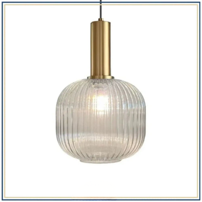 Lampadaire décoratif en verre texturé