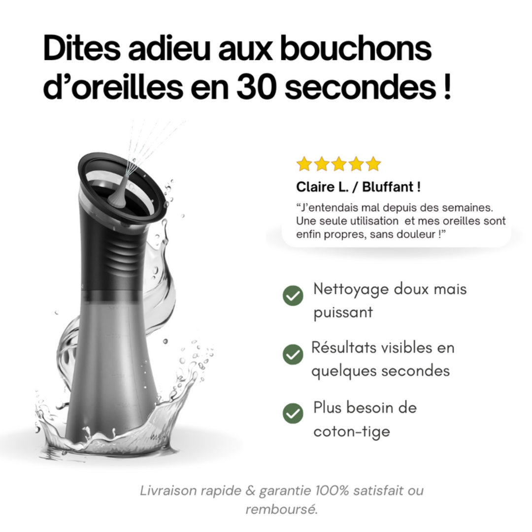 Nettoyant auriculaire doux et efficace