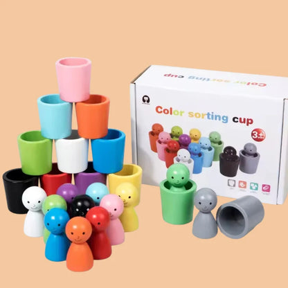 Jeu Montessori en Bois pour Apprendre les Couleurs