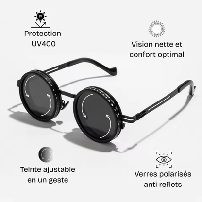 Lunettes de Soleil Polarisées à Teinte Ajustable