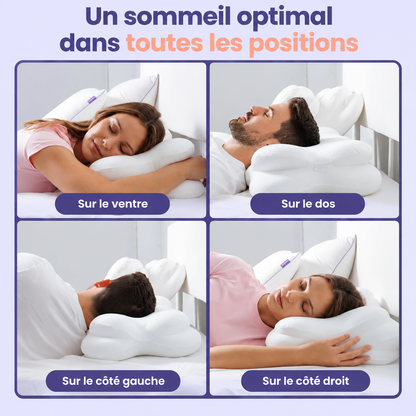 Oreiller Ergonomique à Zones de Soutien