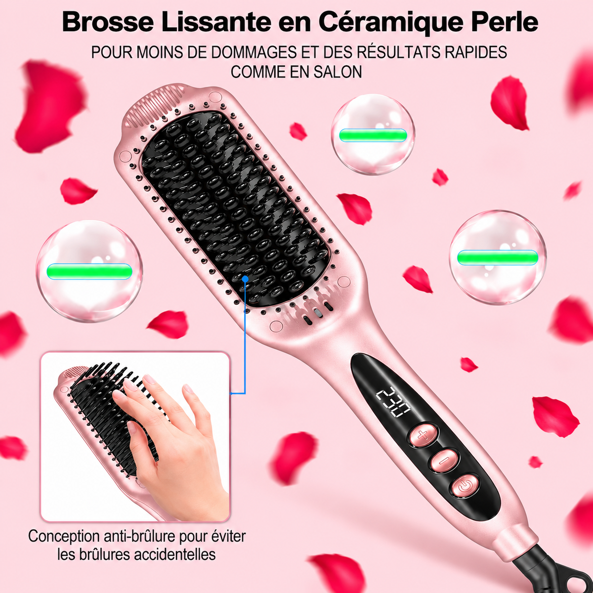 Brosse Lissante Chauffante