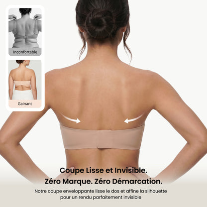 Soutien-gorge invisible sans bretelles push-up discret