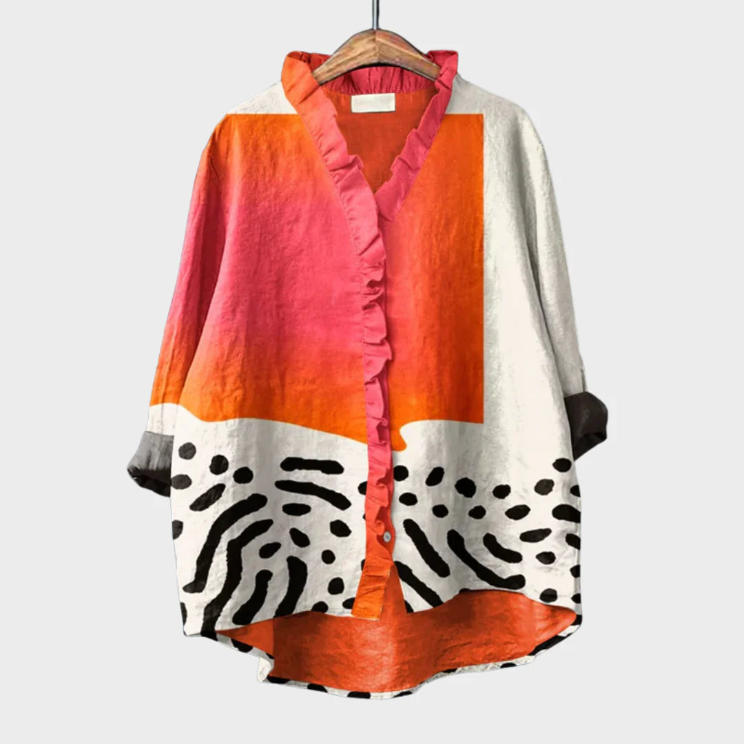 Blouse d'été élégante en lin