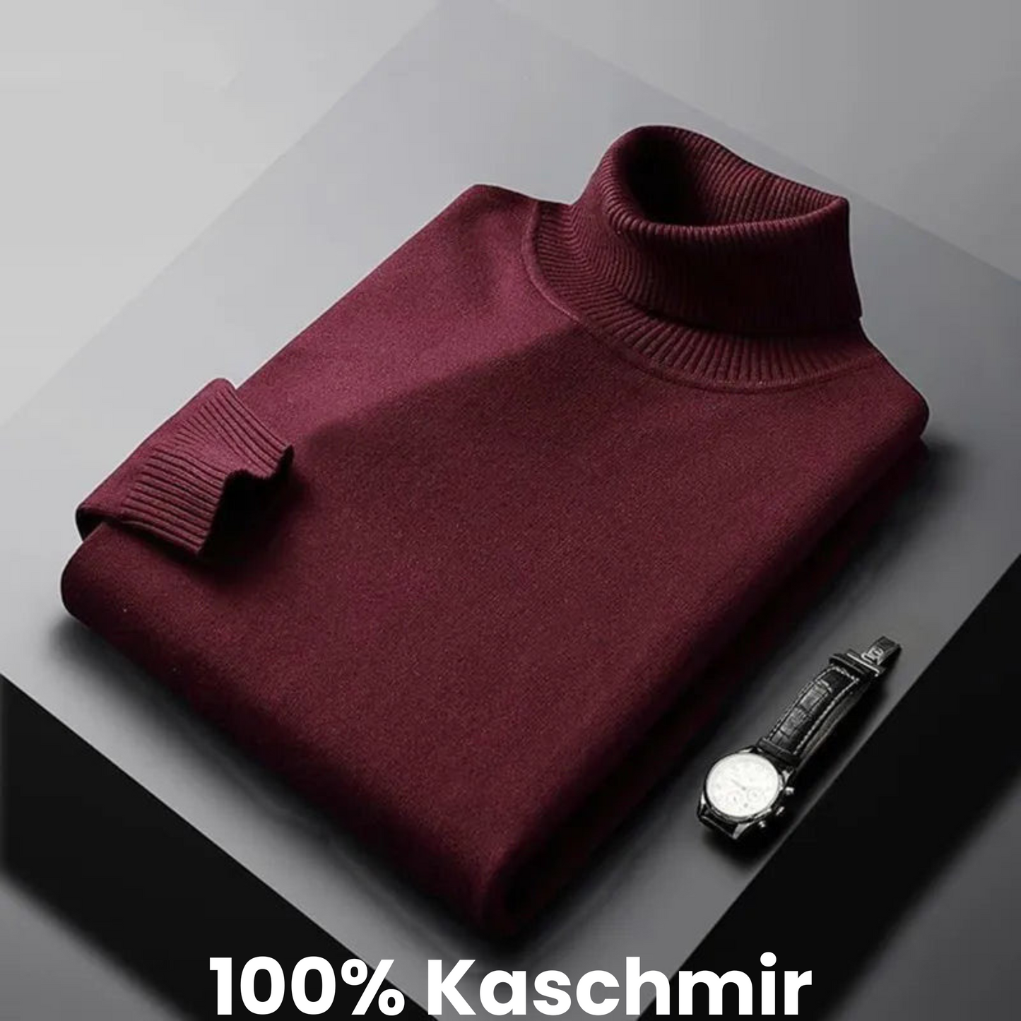 LINDERHOFF | Rollkragenpullover aus Kaschmir