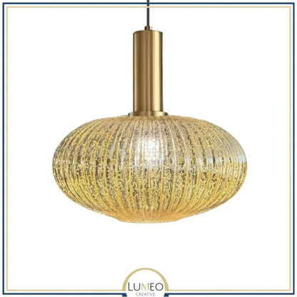 Lampadaire décoratif en verre texturé