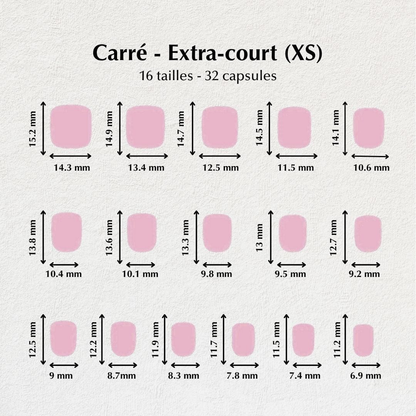 Ongles courts effet vernis cerise