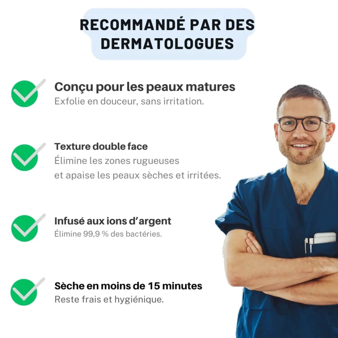 Serviette exfoliante douche