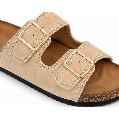 Elegante, bequeme Damensandalen mit verzierten Riemen