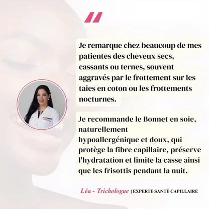 Bonnet de nuit en soie