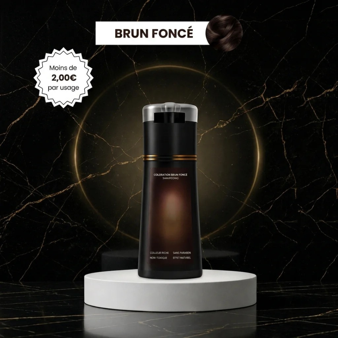 Sofort-Färbe-Shampoo für weiße und graue Haare