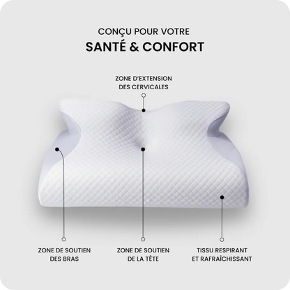 Oreiller cervical ergonomique
