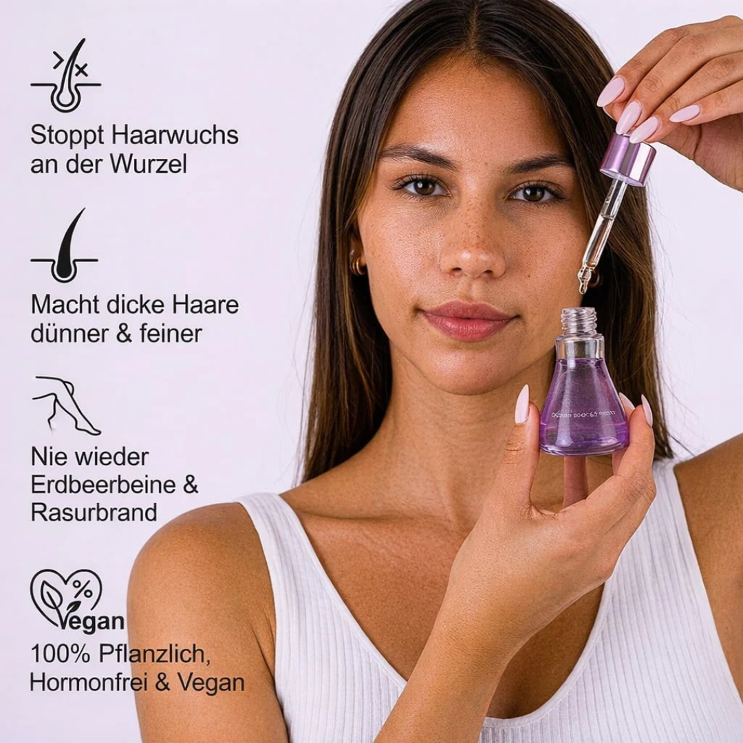 Sérum végétal pour ralentir la pousse des cheveux