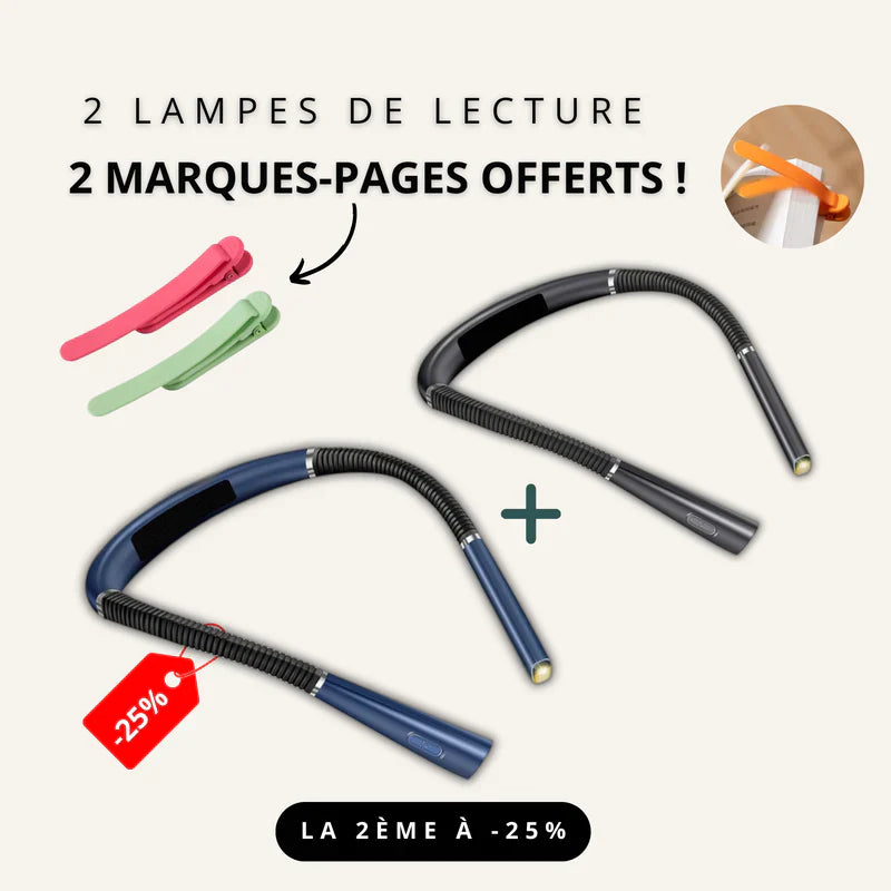 Lampe de lecture de Cou Flexible - Rechargeable