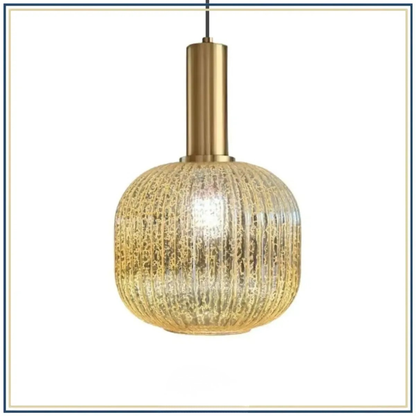 Lampadaire décoratif en verre texturé