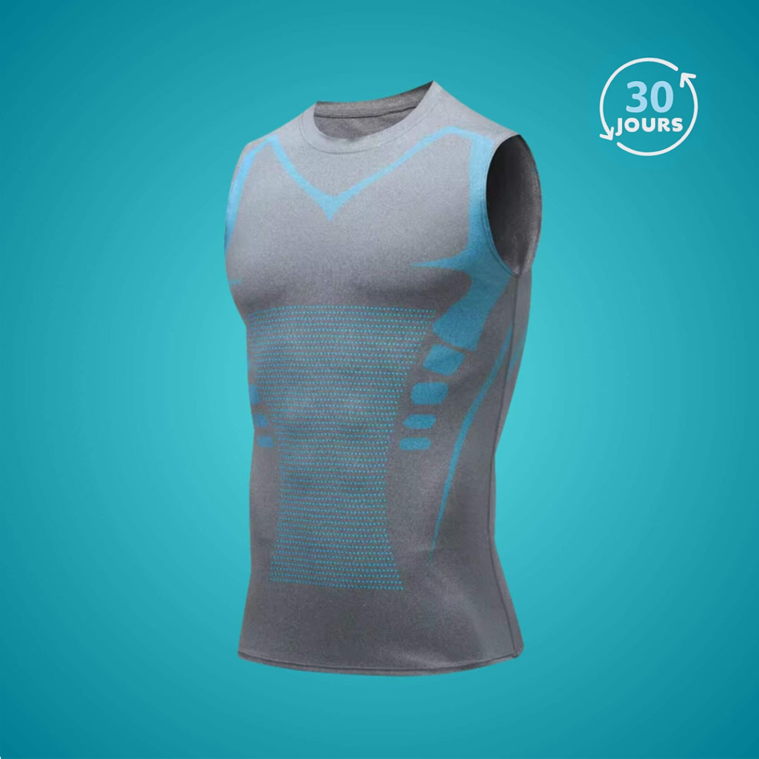 T-shirt de compression pour une posture améliorée et ventre plat