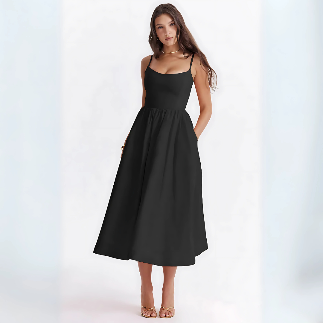Damen Midikleid mit Trägern