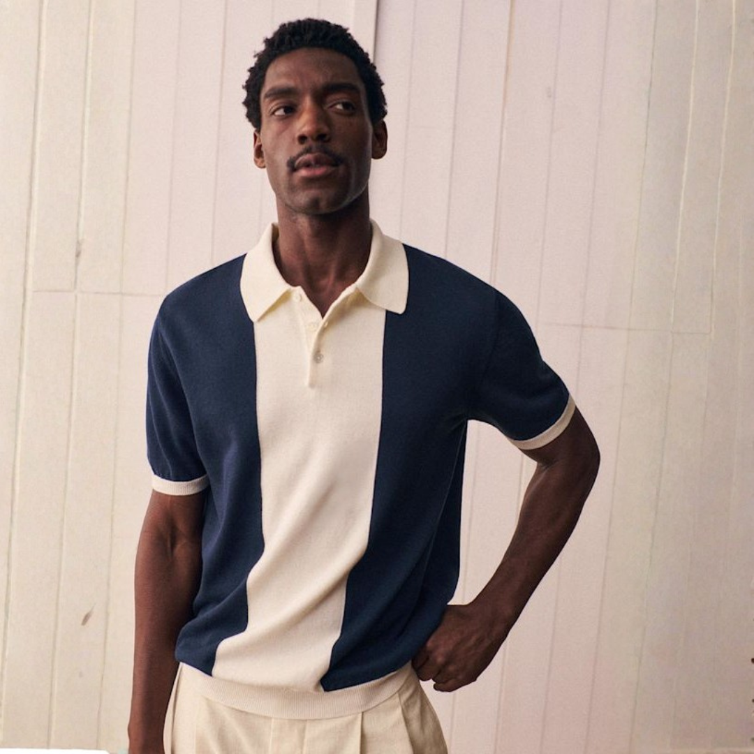 Polo en Maille à Col Polo