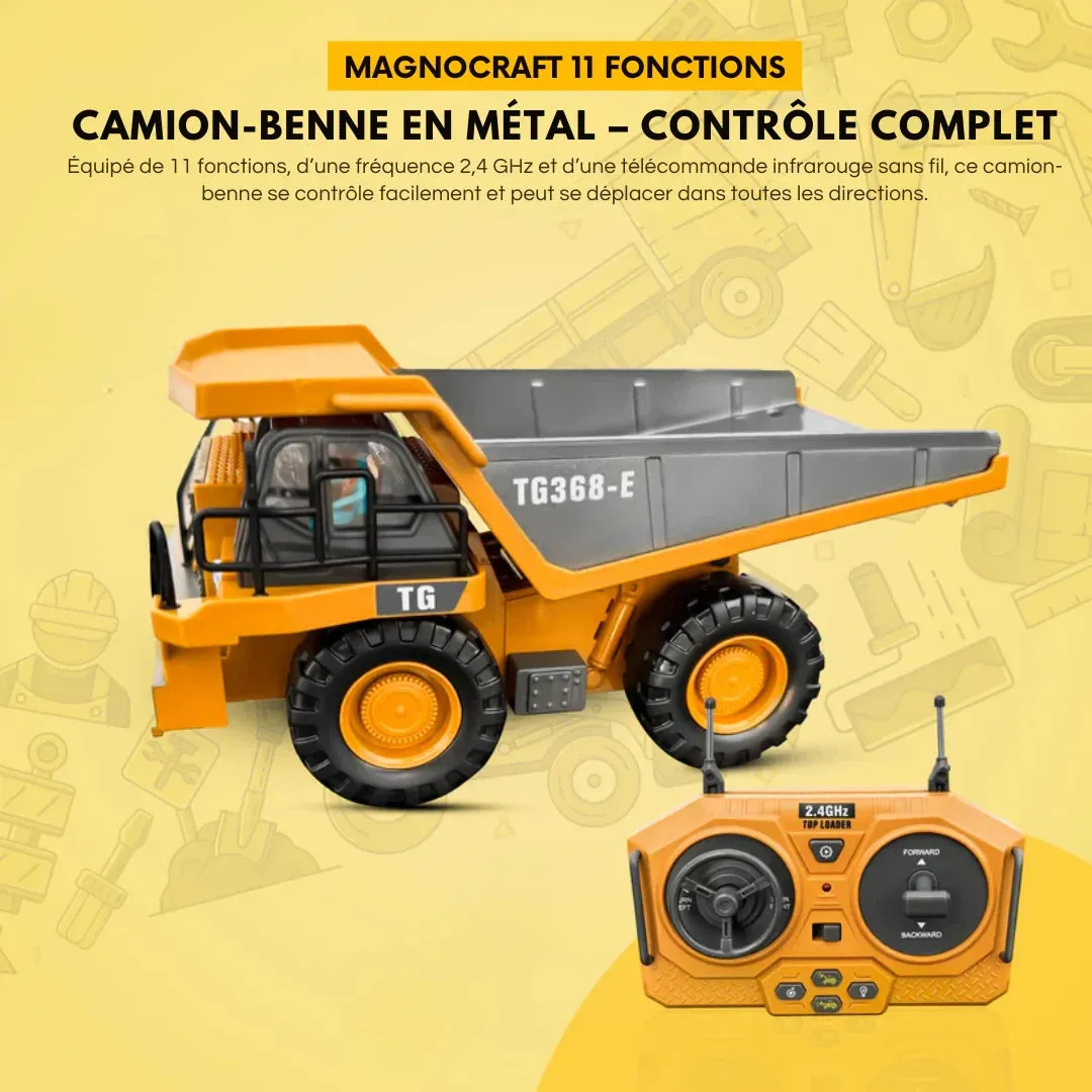 Engin de chantier télécommandé réaliste