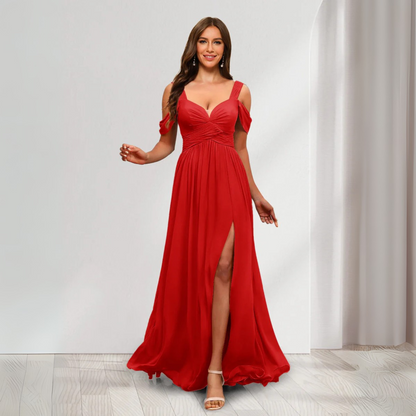 Brautjungfernkleid aus Chiffon