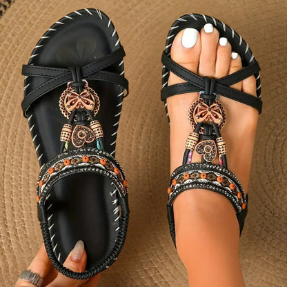 Bequeme Sandalen im Boho-Stil