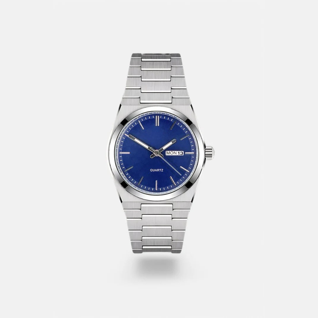 Elegante Herrenuhr aus Edelstahl