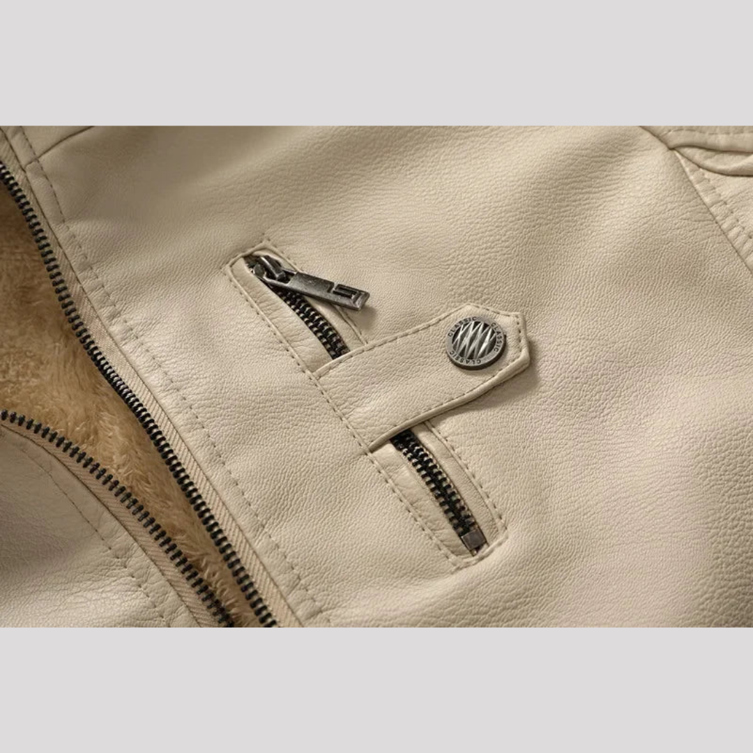 Veste doublée chaude avec capuche amovible