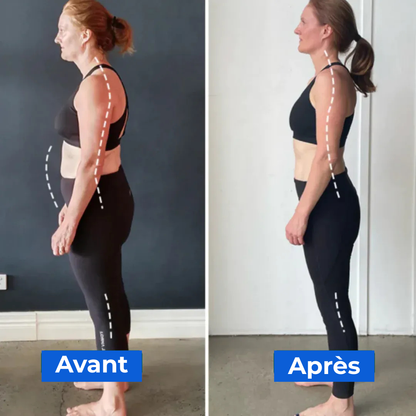 Ceinture correctrice de posture réglable pour le dos