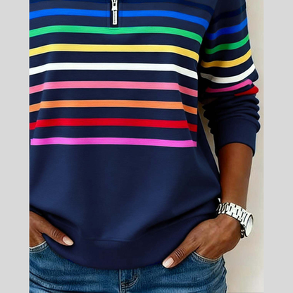 Lässiger Pullover Komfort und farbenfroher Stil