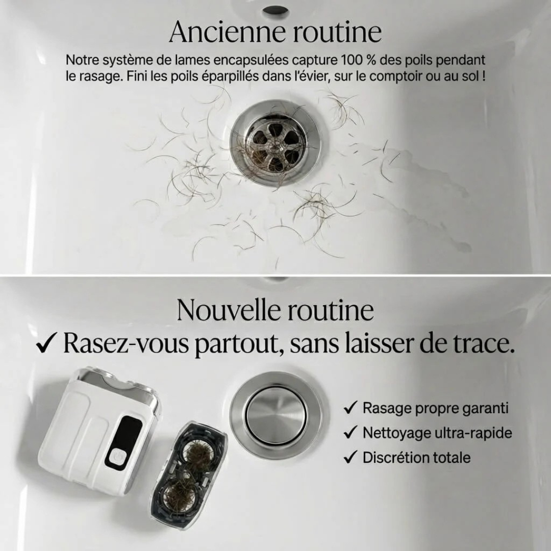 Kompakter Akku-Rasierer