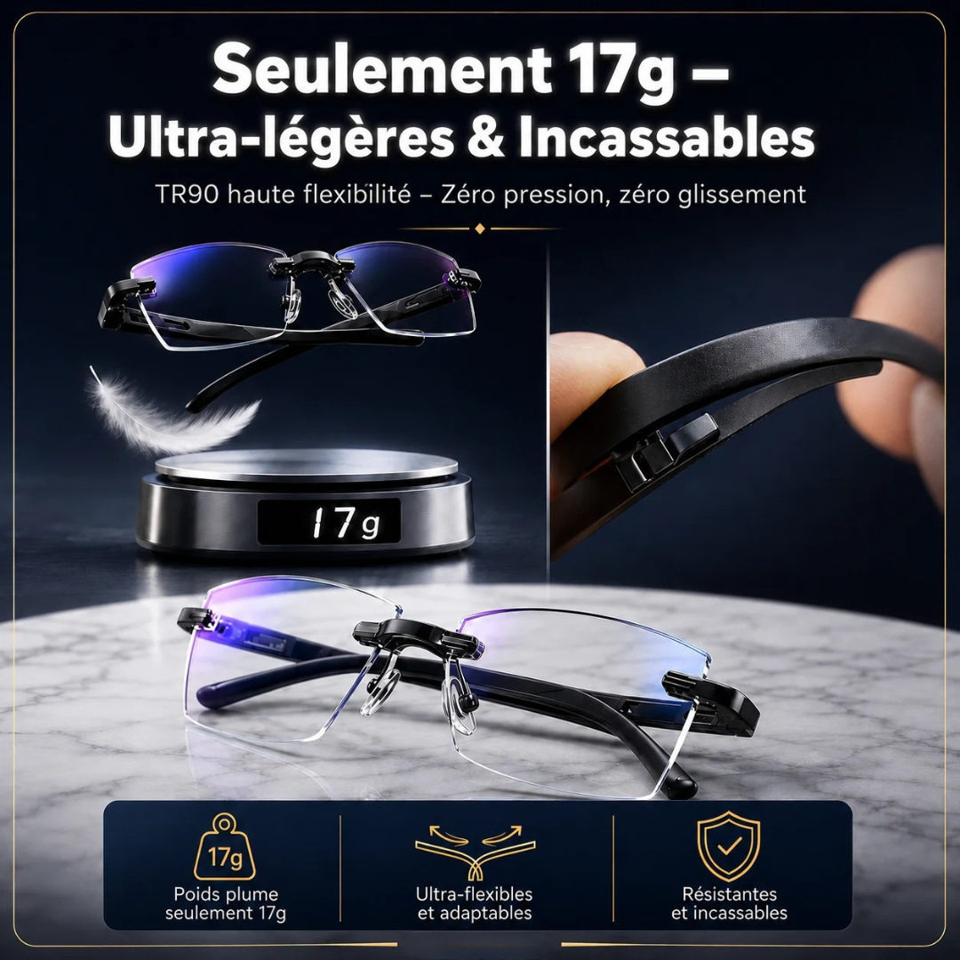 Lunettes de lecture sans monture ultra-légères avec protection UV